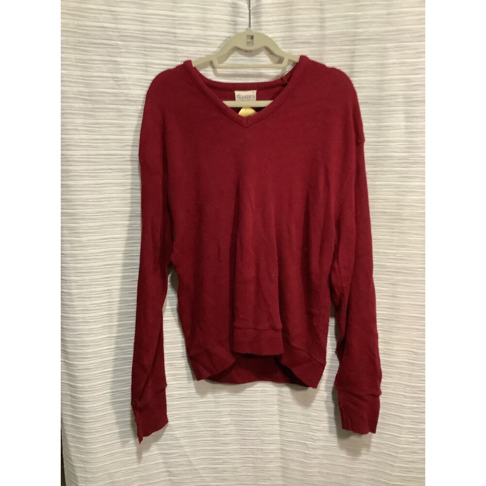 Red Classics Sweater USA Made Size XL